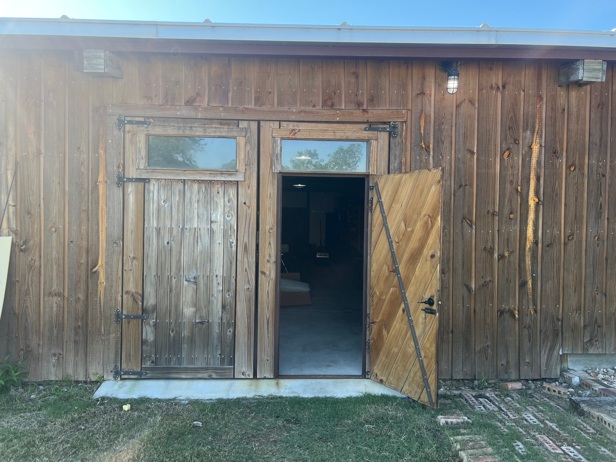 Custom exterior wooden doors
